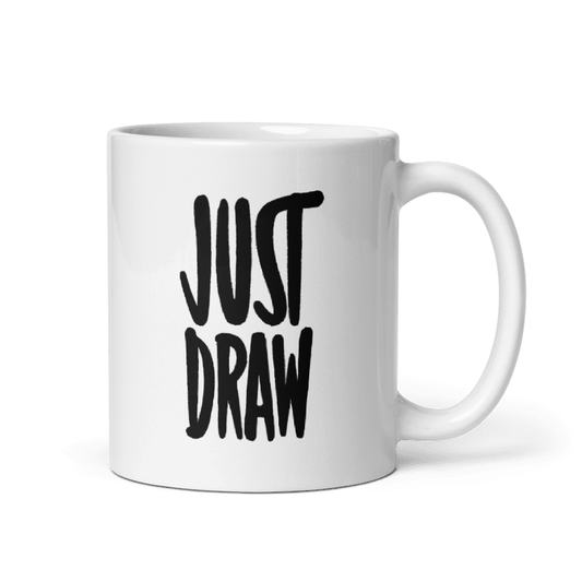 Taza Just Draw blanca